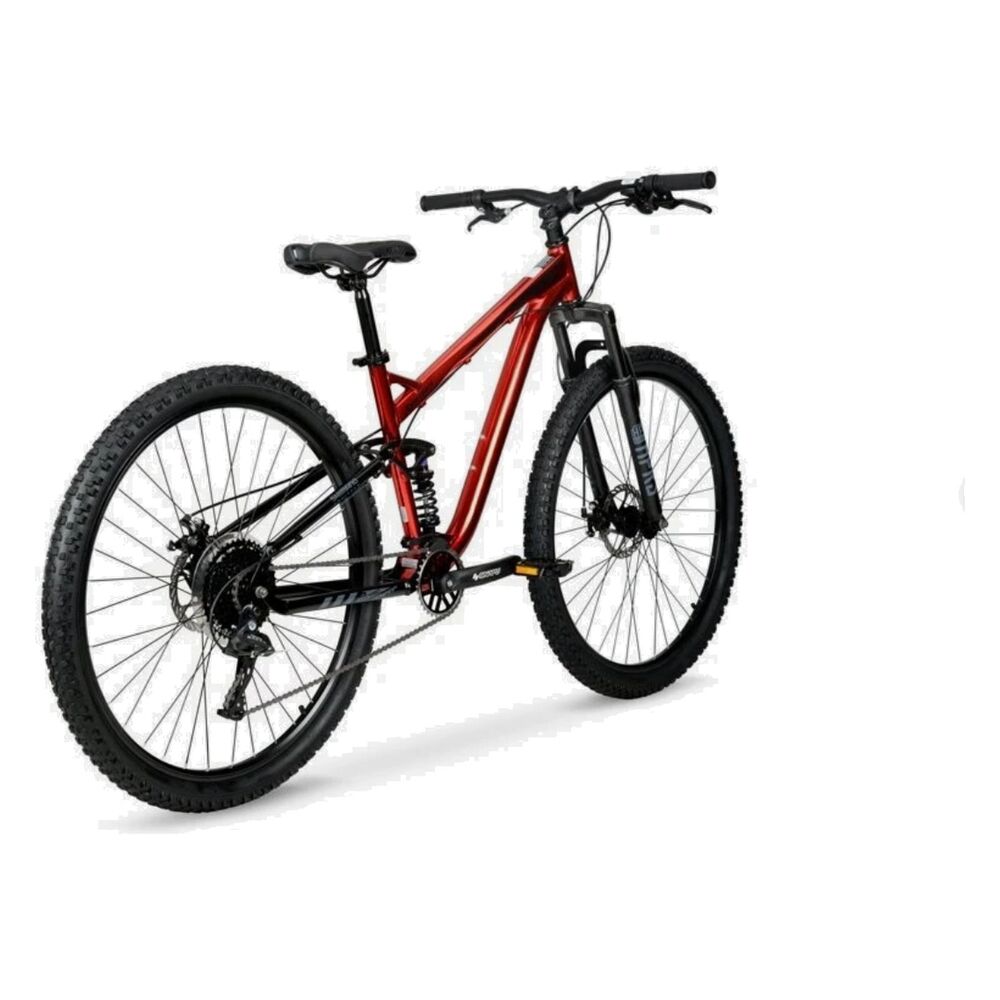 Hyper Bicycle Men's 29 In. Explorer Dual Suspension Mountain Bike, Red --Storage